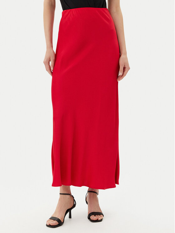 ViCOLO ViCOLO Maxi szoknya TD0472 Piros Slim Fit