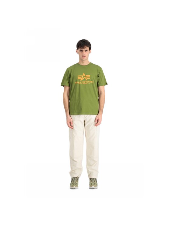 Alpha Industries Alpha Industries T-Shirt AI.100501-714-XXL Zielony Basic Fit