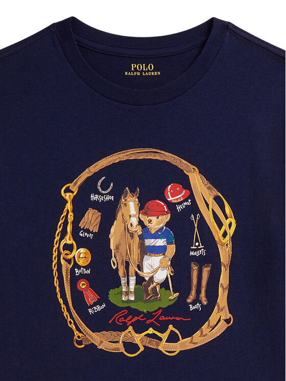 Polo Ralph Lauren Polo Ralph Lauren Тишърт 323A96608001 Тъмносин Regular Fit