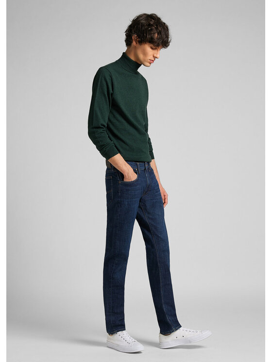 Lee Lee Jeansy DAREN ZIP FLY Niebieski Straight Fit