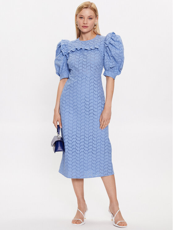 Custommade Custommade Kokteilinė suknelė Kristy 999370466 Mėlyna Regular Fit