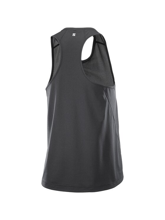 Salomon Salomon Koszulka techniczna SHAKEout CORE GRAPHIC TANK GFX Czarny Regular Fit