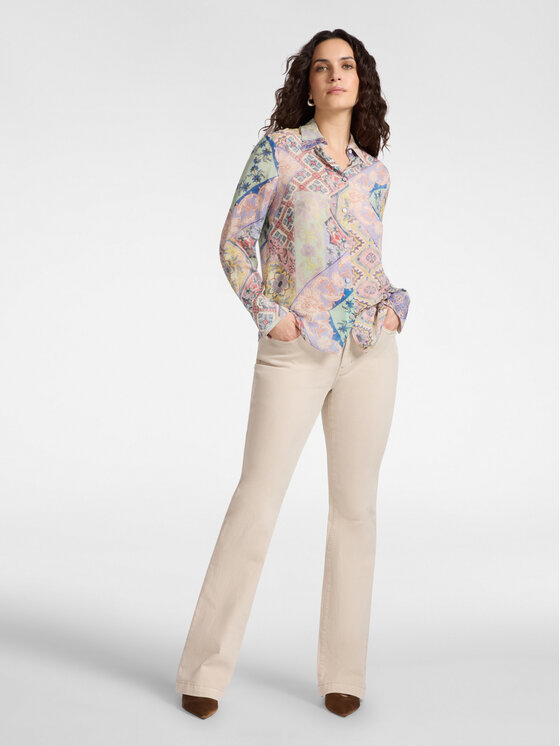 Elena Mirò Elena Mirò Camicia 5018P000314N043 Viola Regular Fit