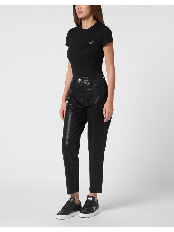 PHILIPP PLEIN PHILIPP PLEIN Jeansy 21667 Czarny Mom Fit
