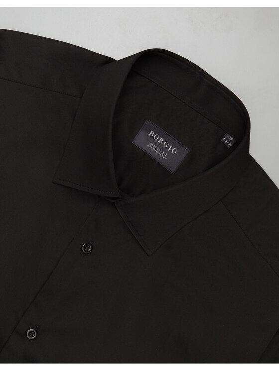 Borgio Borgio Koszula simeria Czarny Classic Fit