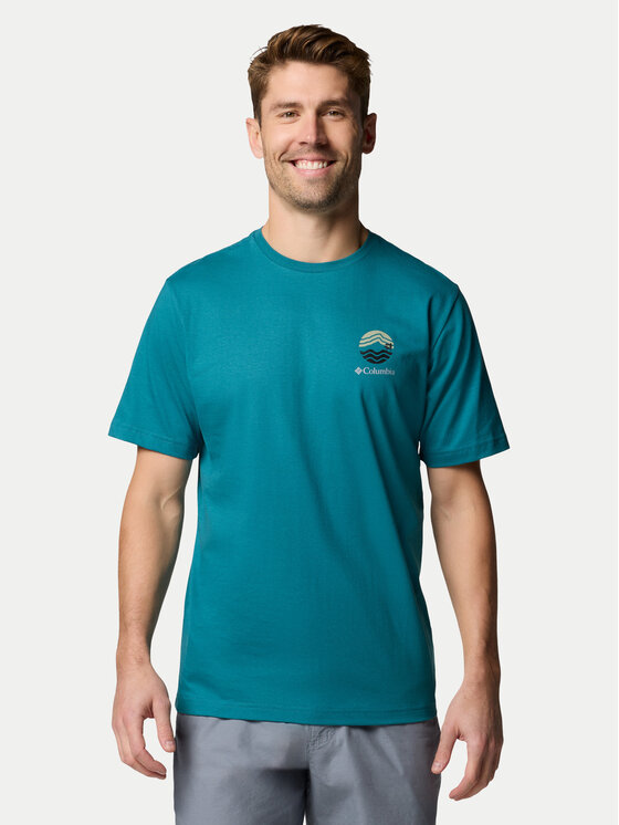 Columbia Columbia Póló Kettle River™ 2120411 Türkizkék Regular Fit