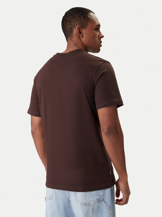 Element Element Majica Icon Embroidery ELYKT00168 Rjava Regular Fit