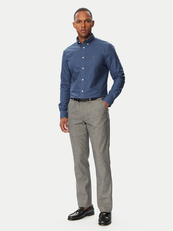 Tommy Hilfiger Tommy Hilfiger Košulja Solid Heritage MW0MW35774 Plava Regular Fit