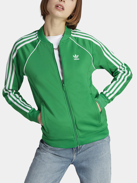 adidas adidas Džemperis ar kapuci adicolor Classics SST IK4030 Zaļš Regular Fit