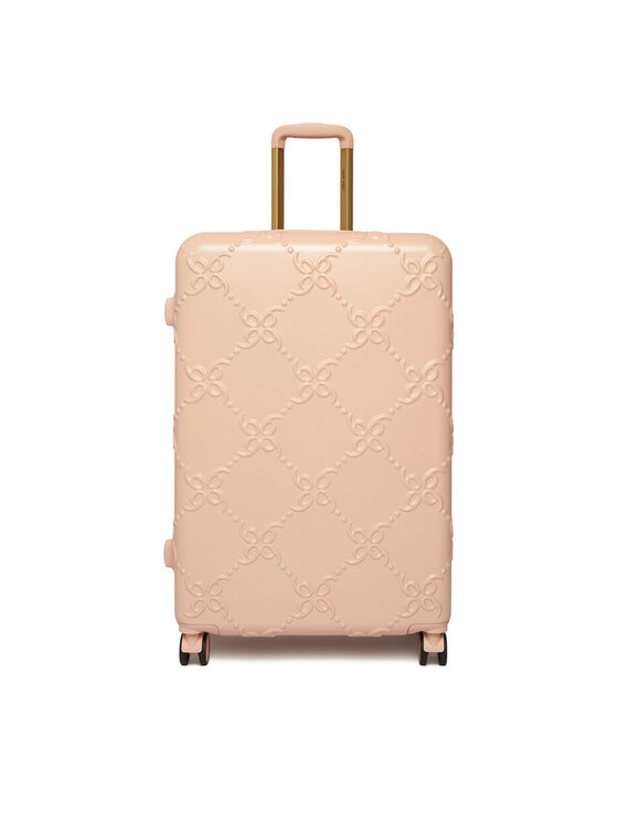 Nine West Nine West Walizka duża CEO-NW-L-006-09 BEIGE Różowy jasny