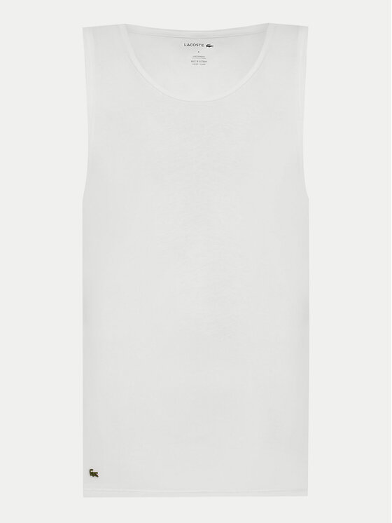 Lacoste Lacoste Komplektas: Tank top marškinėliai (3 vnt.) TH9009 Balta Regular Fit