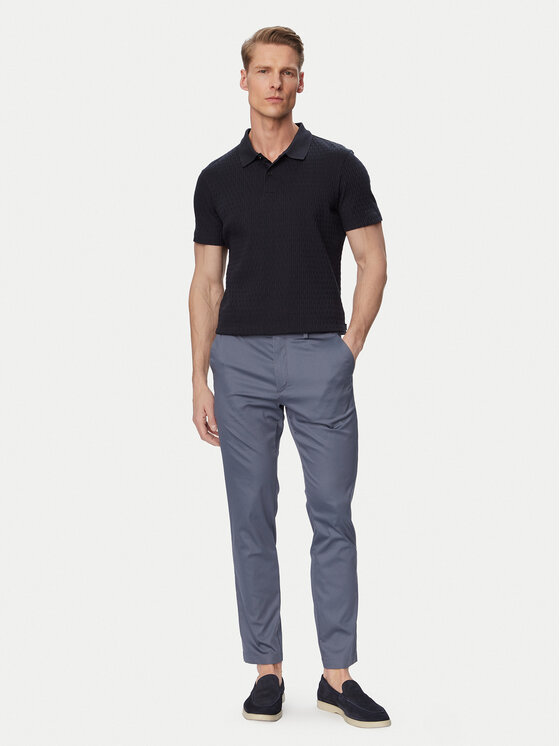 BOSS BOSS Spodnie materiałowe P-Kaiton1 50553841 Niebieski Slim Fit