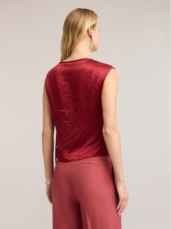Motivi Motivi Top D096Q000615N036 Bordeaux Cropp Fit