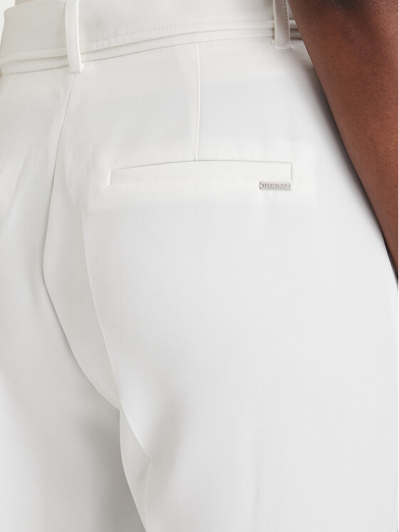 Guess Guess Pantaloni di tessuto W6GB05 W1765 Bianco Regular Fit