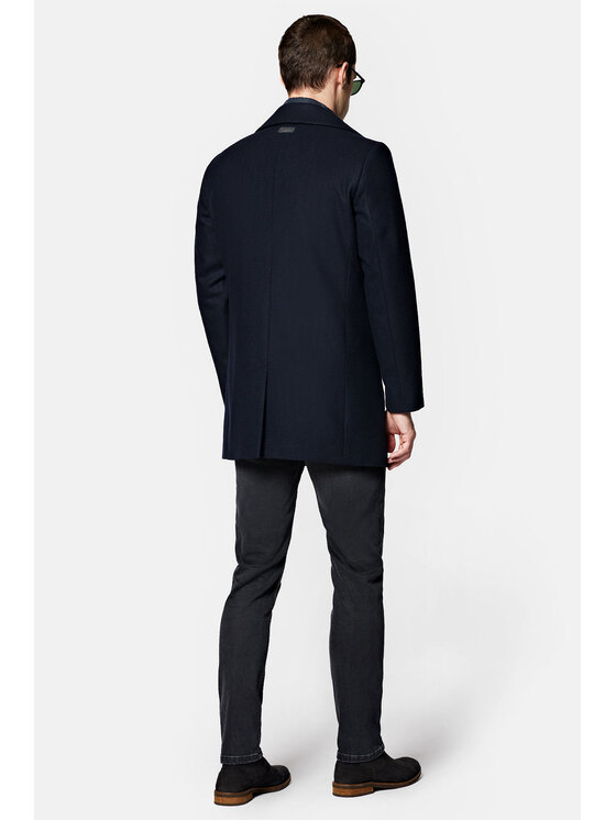 Lancerto Lancerto Płaszcz wełniany Olympia PC073223000003 Granatowy Regular Fit