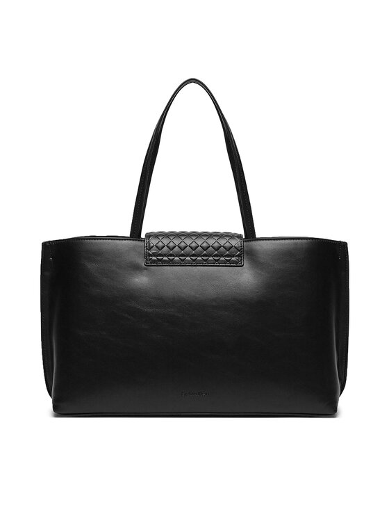 Calvin Klein Calvin Klein Handtasche Calvin Mini Quilt Medium Tote K60K611885 Schwarz