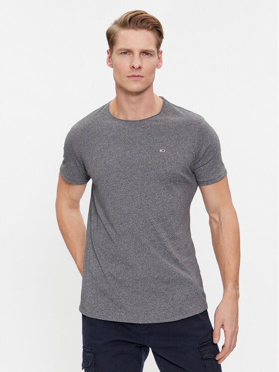 Tommy Jeans Tommy Jeans Тишърт Jaspe DM0DM09586 Сив Slim Fit