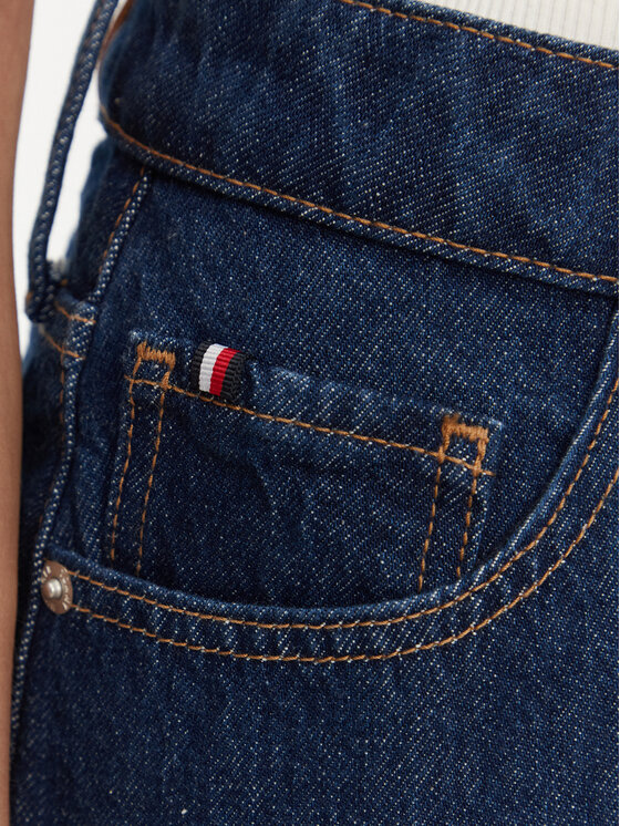 Tommy Hilfiger Tommy Hilfiger Farmer szoknya WW0WW44390 Sötétkék Regular Fit