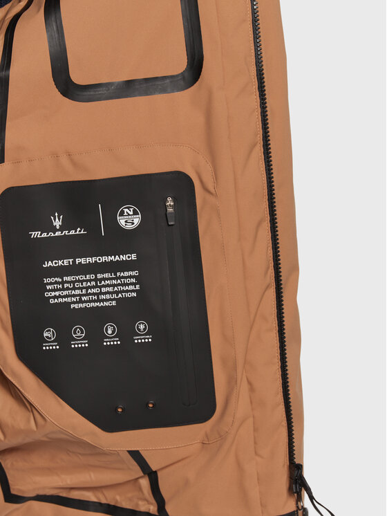 North Sails North Sails Μπουφάν χειμωνιάτικο MASERATI Pacifico 450124 Καφέ Regular Fit