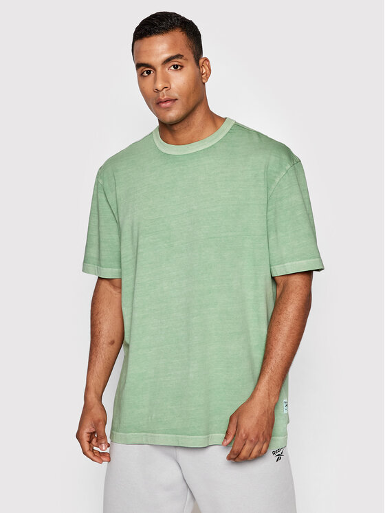 Reebok T shirt Classics Natural Dye H54440 Vert Oversize Modivo