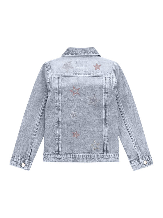 Guess Guess Kurtka jeansowa J5YL04 D5NJ0 Szary Regular Fit