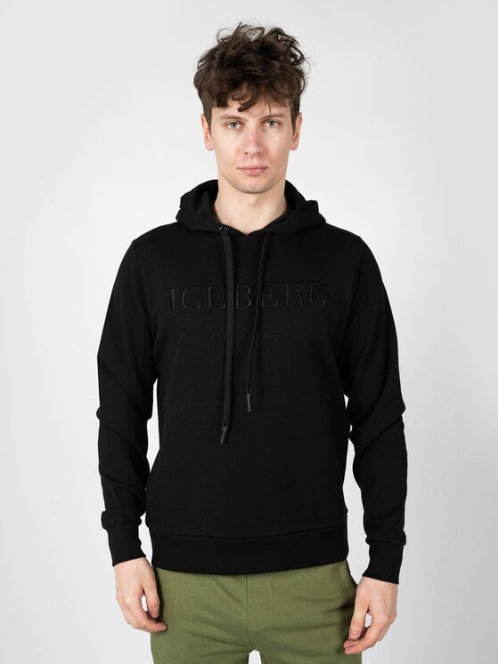 Iceberg Iceberg Felpa E0606300 Nero Regular Fit