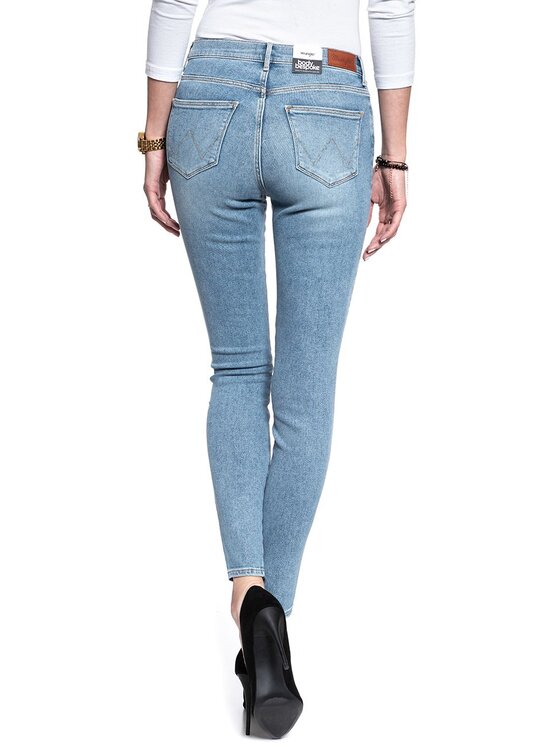 Wrangler Wrangler Jeans HIGH SKINNY Blu Skinny Fit