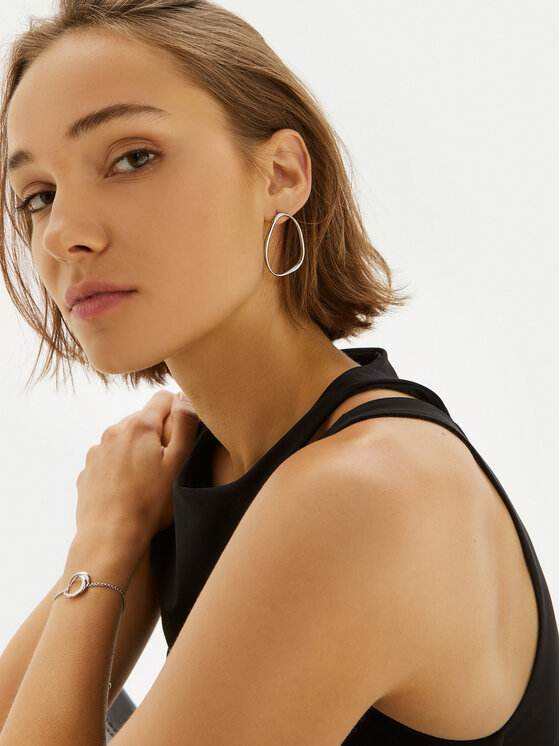 Calvin Klein Calvin Klein Naušnice 35000450 Srebrna