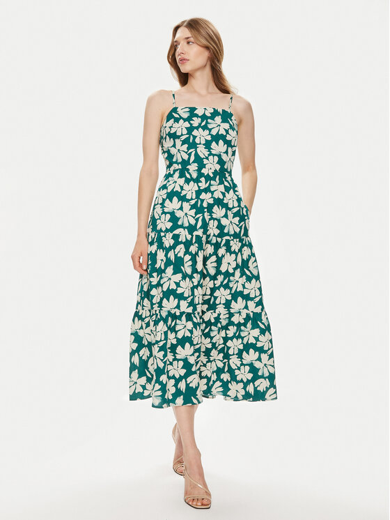 Gap Gap Ljetna haljina 888463-01 Zelena Regular Fit
