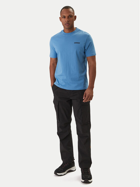 Napapijri Napapijri T-Shirt Smallbox NP0A88TR Modrá Regular Fit