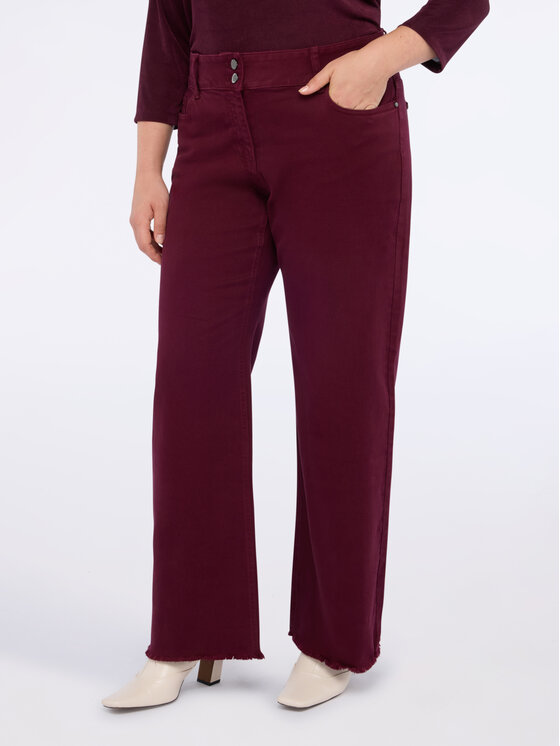 Fiorella Rubino Fiorella Rubino Pantaloni di tessuto P412T105041N036 Bordeaux Regular Fit