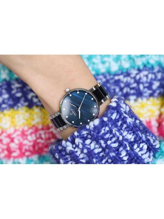 Obaku Obaku Zegarek V189LXCLSL1 Niebieski