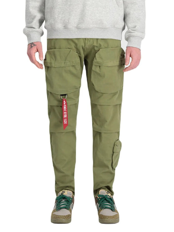 Alpha Industries Alpha Industries Kalhoty z materiálu AI.148207-11-30 Zelená Straight Leg