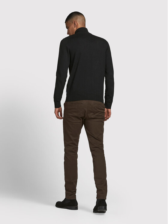 Jack & Jones Jack & Jones Sweter Emil 12189339 Czarny Regular Fit
