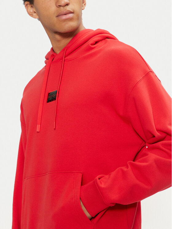 HUGO Hugo Majica dugih rukava Dugojellow 50524318 Crvena Regular Fit