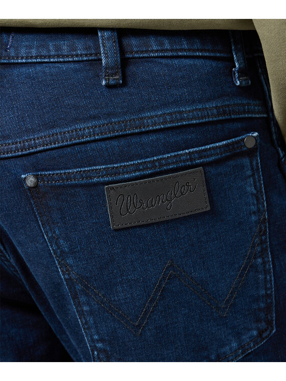 Wrangler Wrangler Jeansy River Niebieski Slim Leg