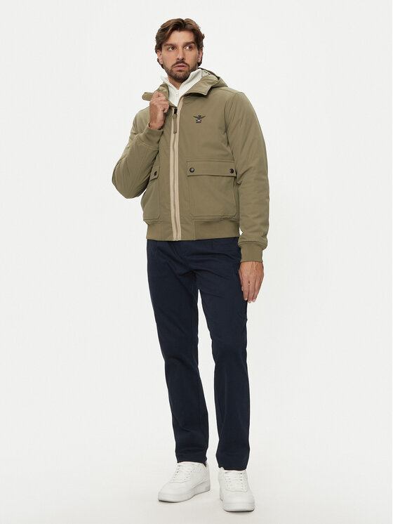 Aeronautica Militare Aeronautica Militare Prijelazna jakna 242AB2182CT3245 Zelena Regular Fit