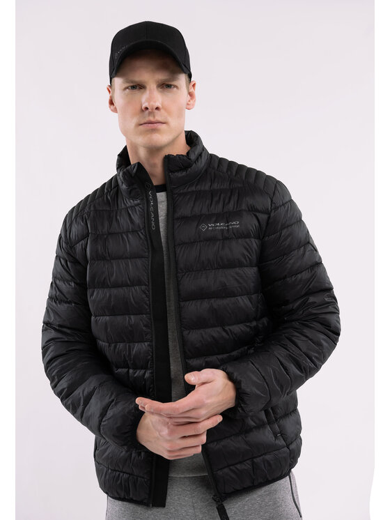 Volcano Volcano Kurtka przejściowa J-ELZO Czarny Regular Fit