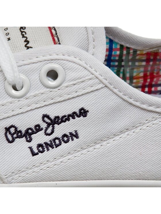 Pepe Jeans Pepe Jeans Tenis superge Aberlady Basic 17 PLS30500 Bela