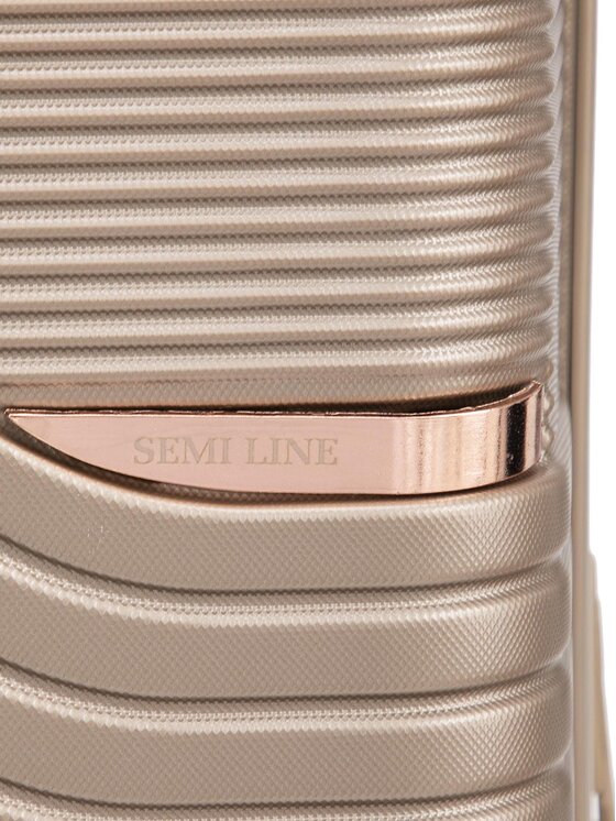 Semi Line Semi Line Μεγάλη Βαλίτσα T5808-5 Χρυσό