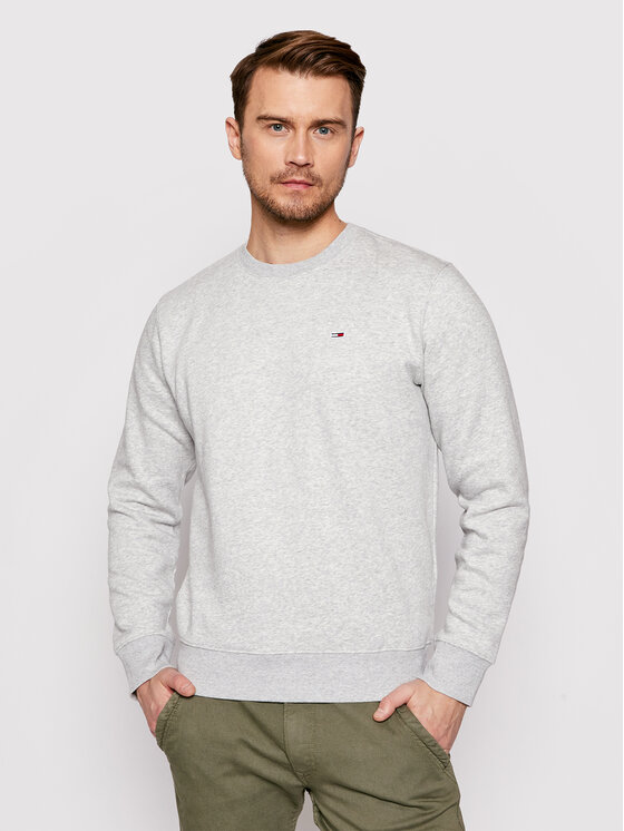 Tommy Jeans Mikina DM0DM09591 Sivá Regular Fit