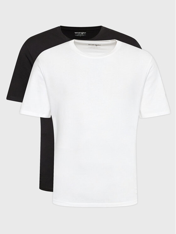 Wrangler Wrangler 2er-Set T-Shirts W7G9DH100 112321452 Bunt Regular Fit