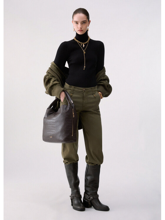 Liu Jo Liu Jo Pantaloni di tessuto WF6125T709A90510 Verde Regular Fit