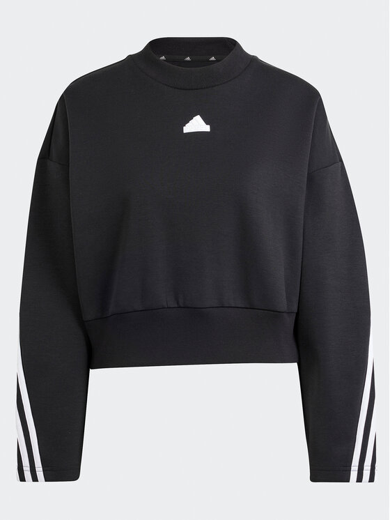 adidas adidas Mikina Future Icons 3-Stripes IP1549 Černá Loose Fit