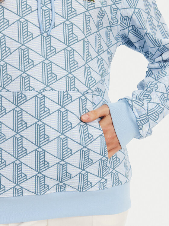 Lacoste Lacoste Світшот SH2855 Блакитний Classic Fit