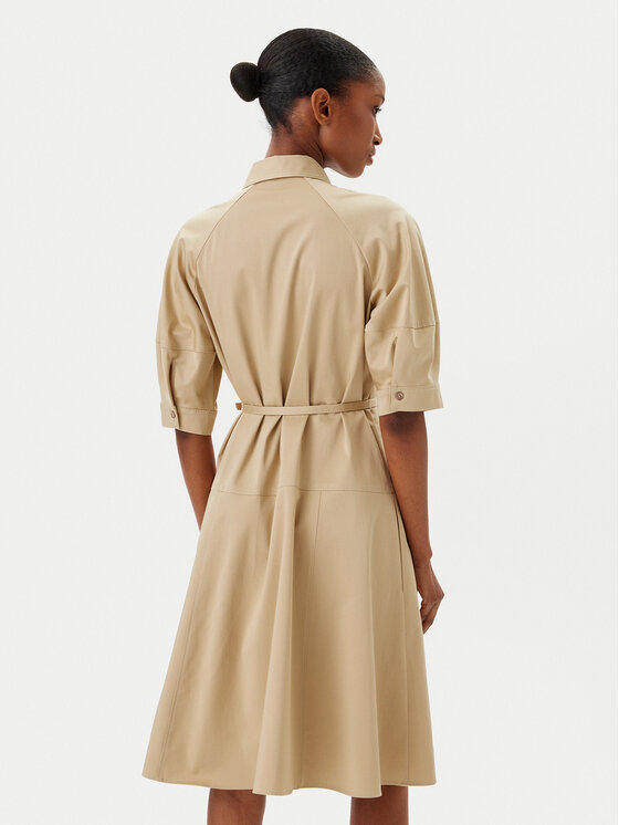 BOSS BOSS Hemdkleid 50537388 Beige Regular Fit