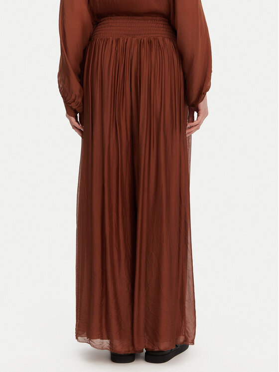 ViCOLO ViCOLO Штани палаццо TD0021 Коричневий Regular Fit