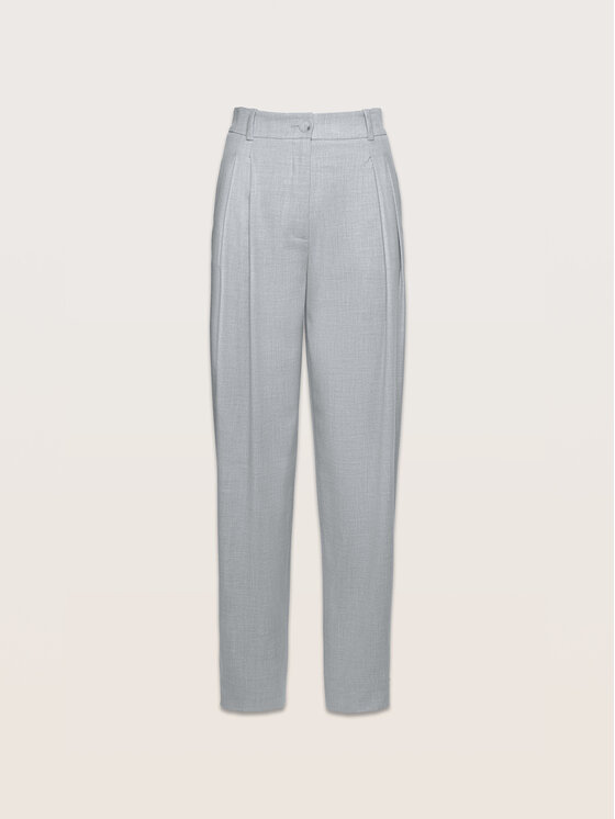 La Mania La Mania Spodnie garniturowe CHET Szary Classic Fit