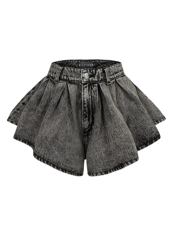 MissDenim MissDenim Szorty jeansowe Skorts Szary Regular Fit