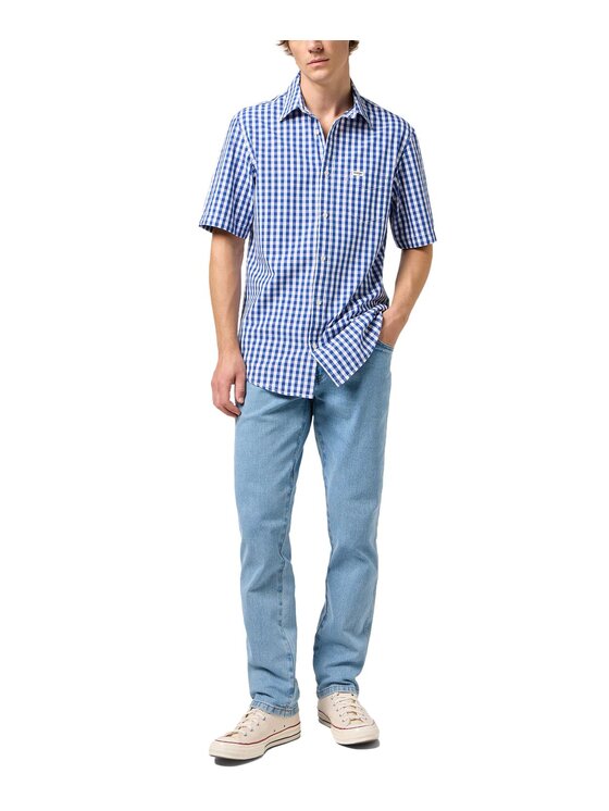 Wrangler Wrangler Koszula 112350568 Niebieski Regular Fit